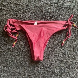 NEW Nasty Gal Burgundy Side Tie Bikini Bottoms